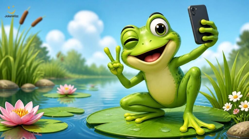 Funny frog Instagram captions