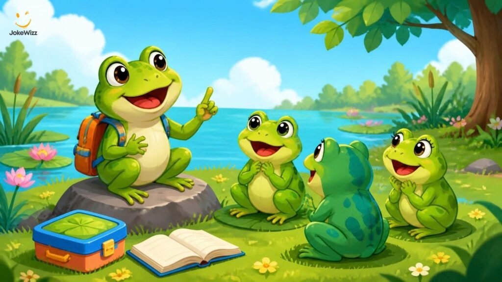 Clean frog jokes for kids and classrooms