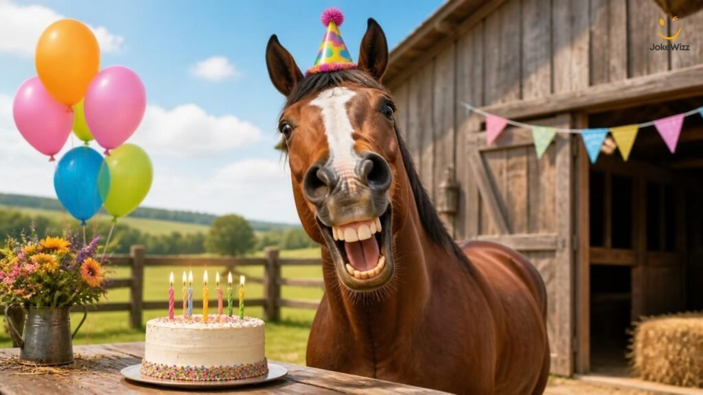 Funny horse birthday puns and jokes
