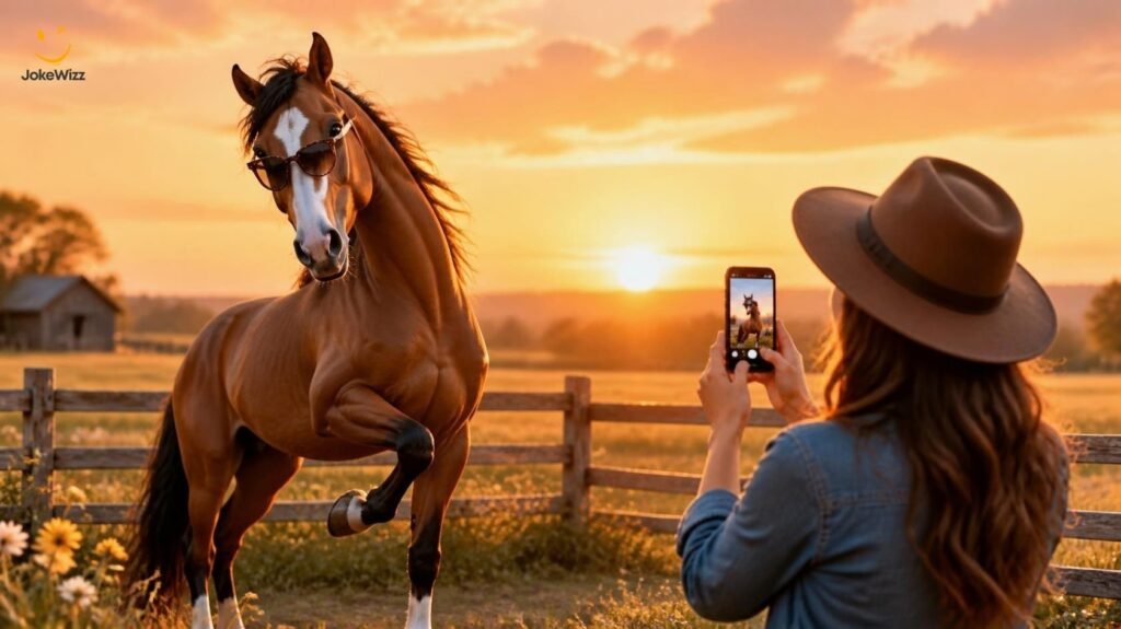 Funny horse Instagram captions and social media jokes