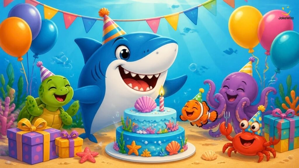 Funny shark birthday puns and jokes