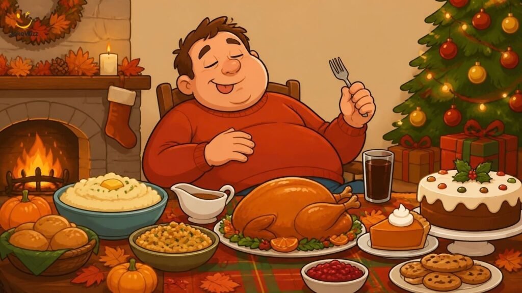 Funny Thanksgiving Christmas and birthday food jokes