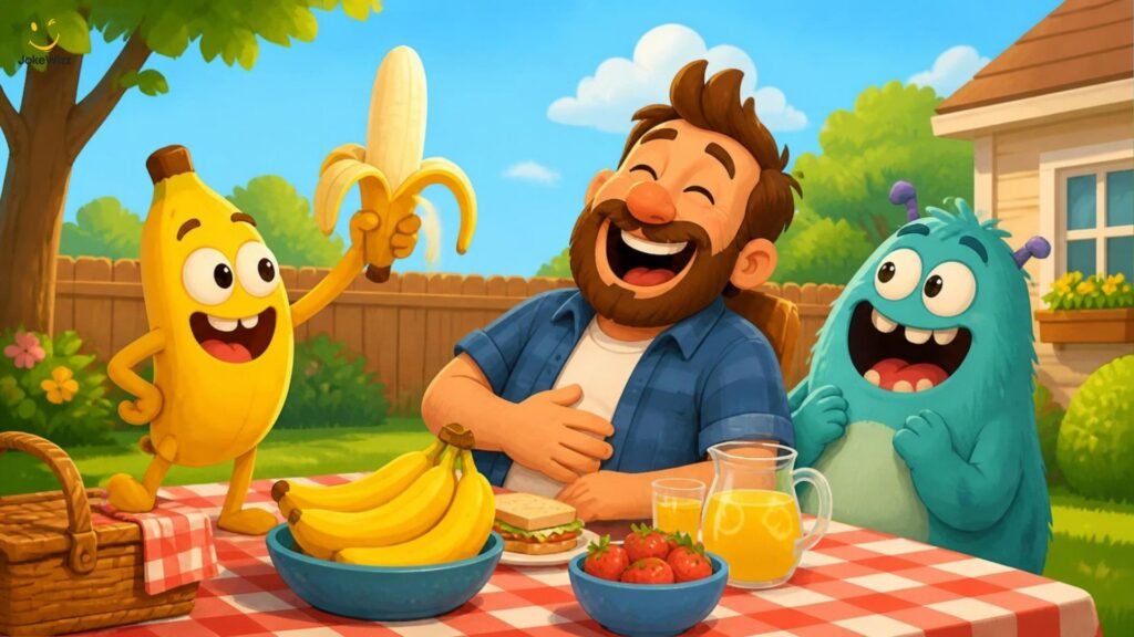 Funny Minion dad jokes and puns with silly banana cartoon characters